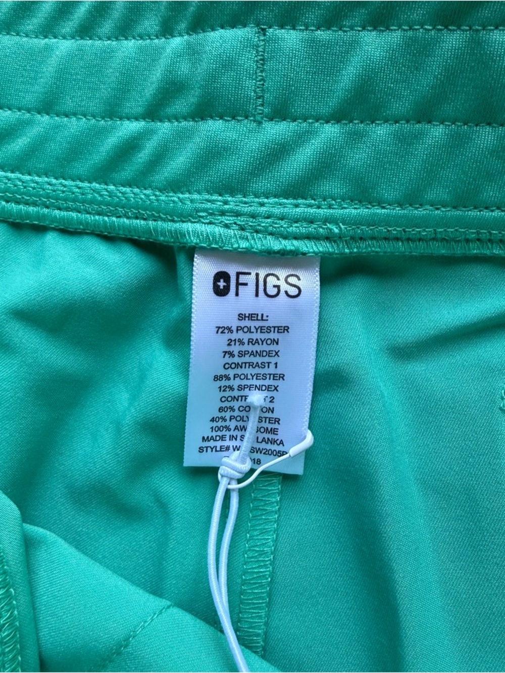 Figs Zamora Joggers- Surgical Green XL Petite - Picture 4 of 6